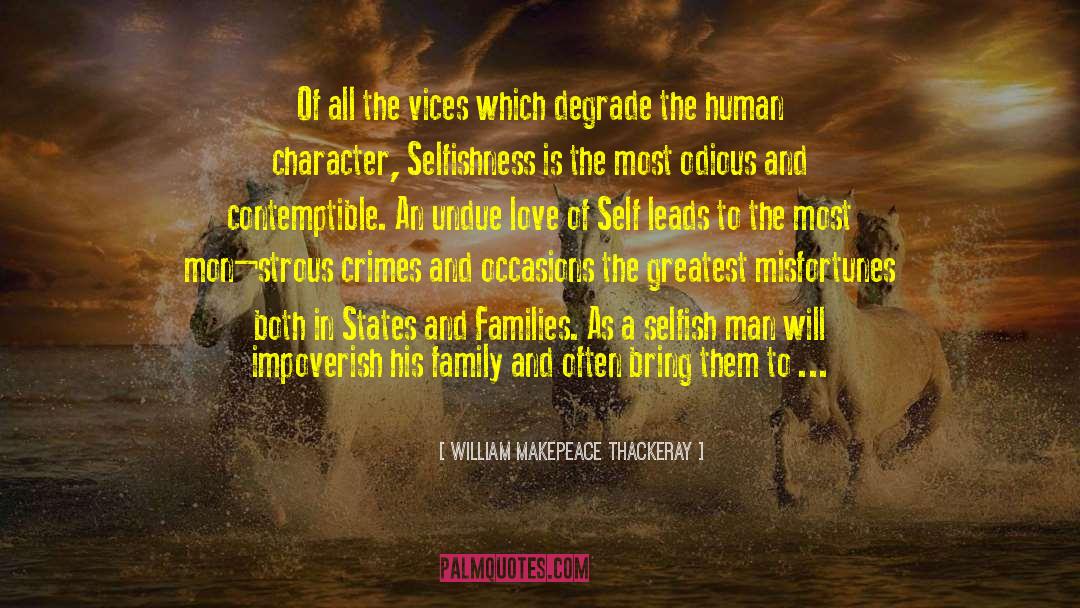 Degrade quotes by William Makepeace Thackeray