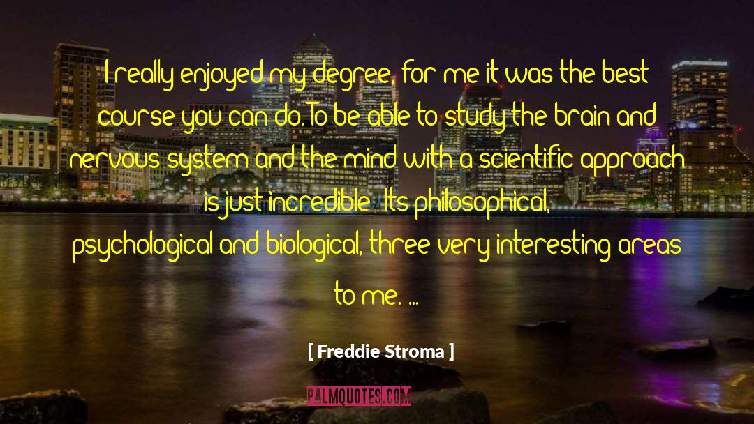 Degree Holder quotes by Freddie Stroma