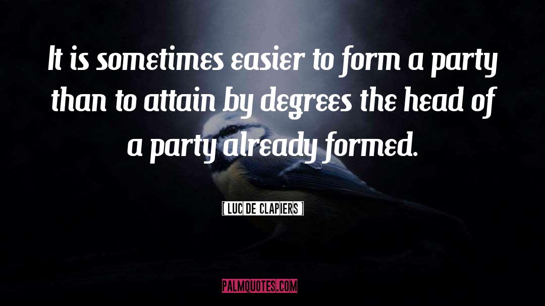 Degrees quotes by Luc De Clapiers