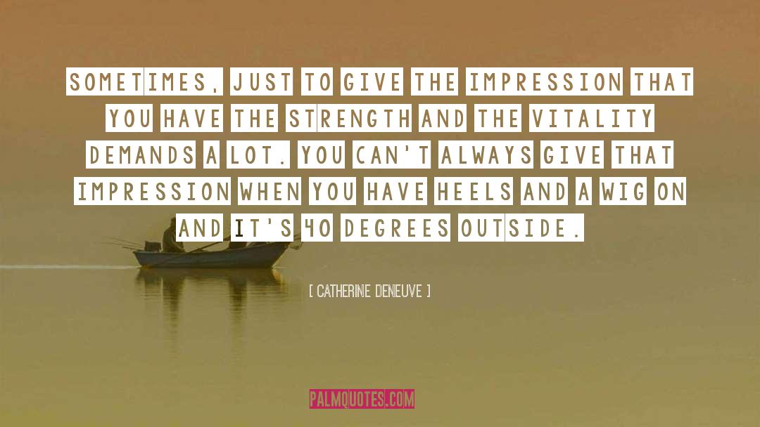 Degrees quotes by Catherine Deneuve