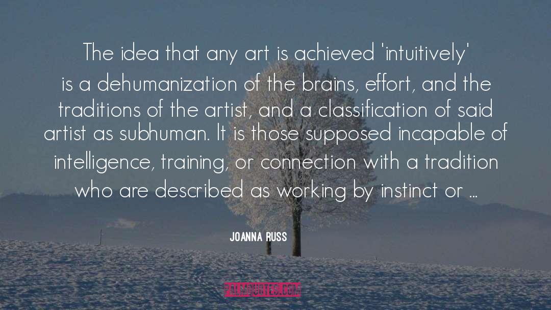 Dehumanization quotes by Joanna Russ