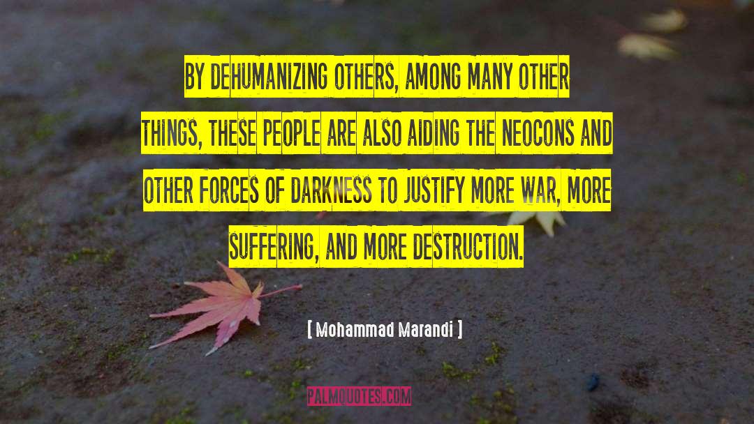Dehumanizing quotes by Mohammad Marandi