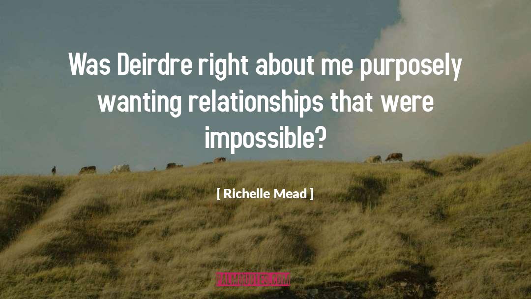 Deirdre quotes by Richelle Mead