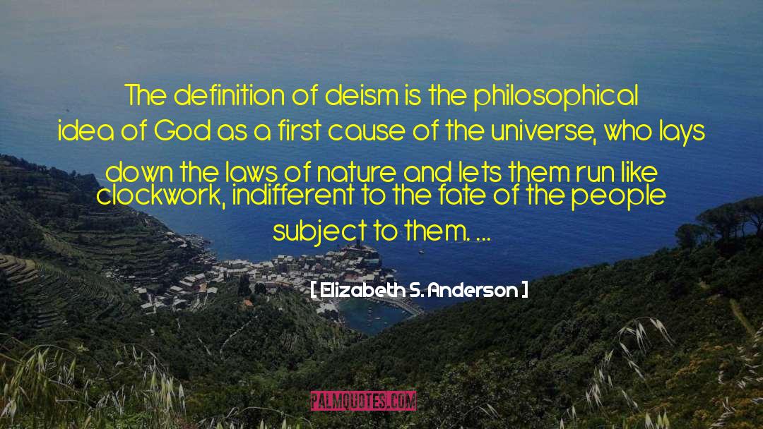 Deism quotes by Elizabeth S. Anderson