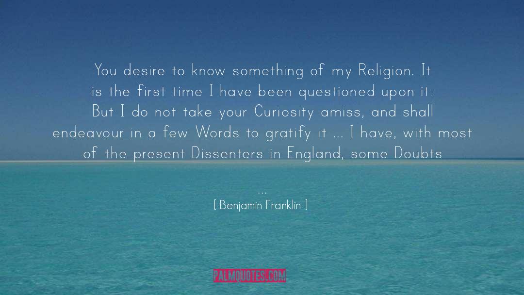 Deism quotes by Benjamin Franklin