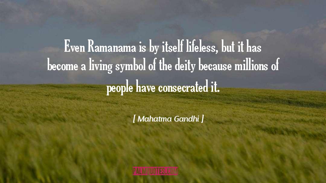 Deities quotes by Mahatma Gandhi