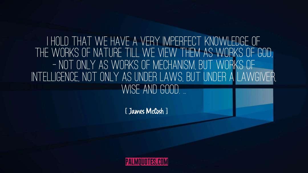 Deity Law quotes by James McCosh