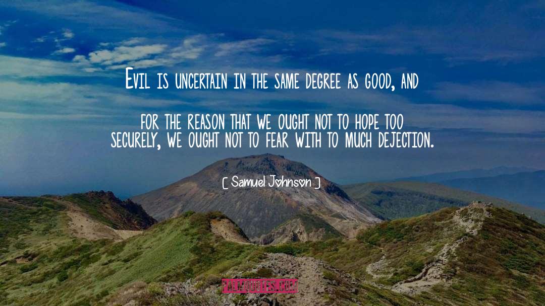 Dejection quotes by Samuel Johnson