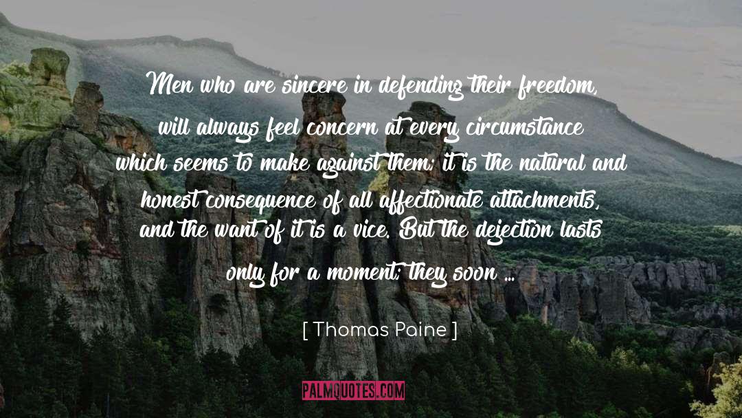 Dejection quotes by Thomas Paine