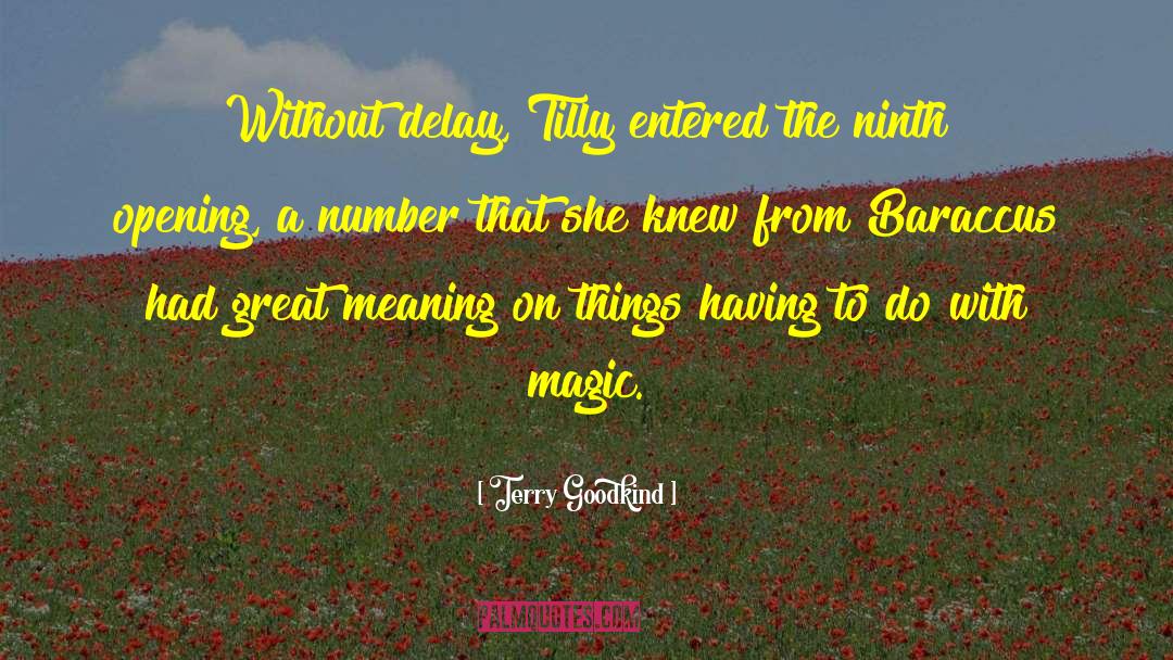 Delay quotes by Terry Goodkind