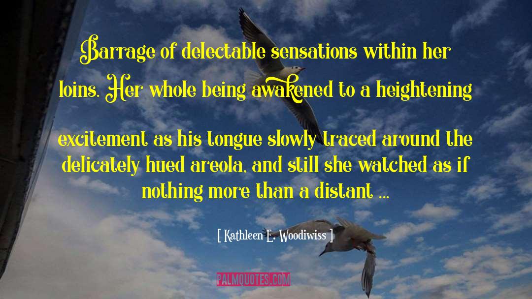 Delectable quotes by Kathleen E. Woodiwiss