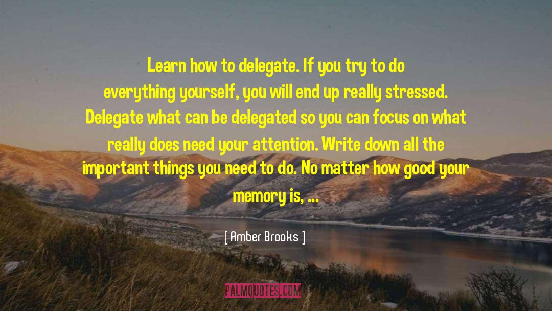 Delegate quotes by Amber Brooks