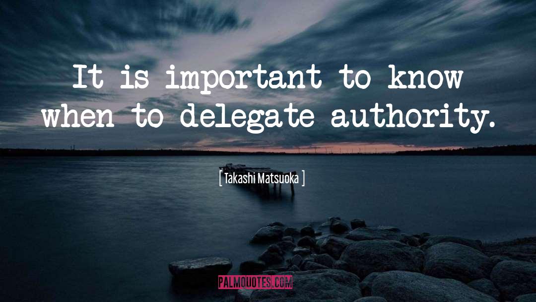 Delegate quotes by Takashi Matsuoka