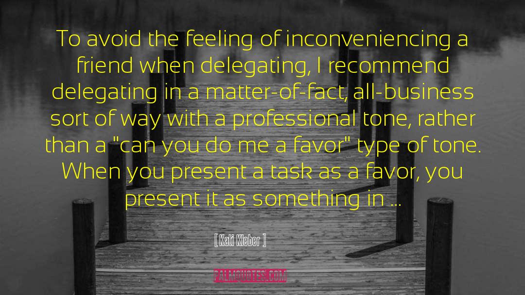 Delegating quotes by Kati Kleber