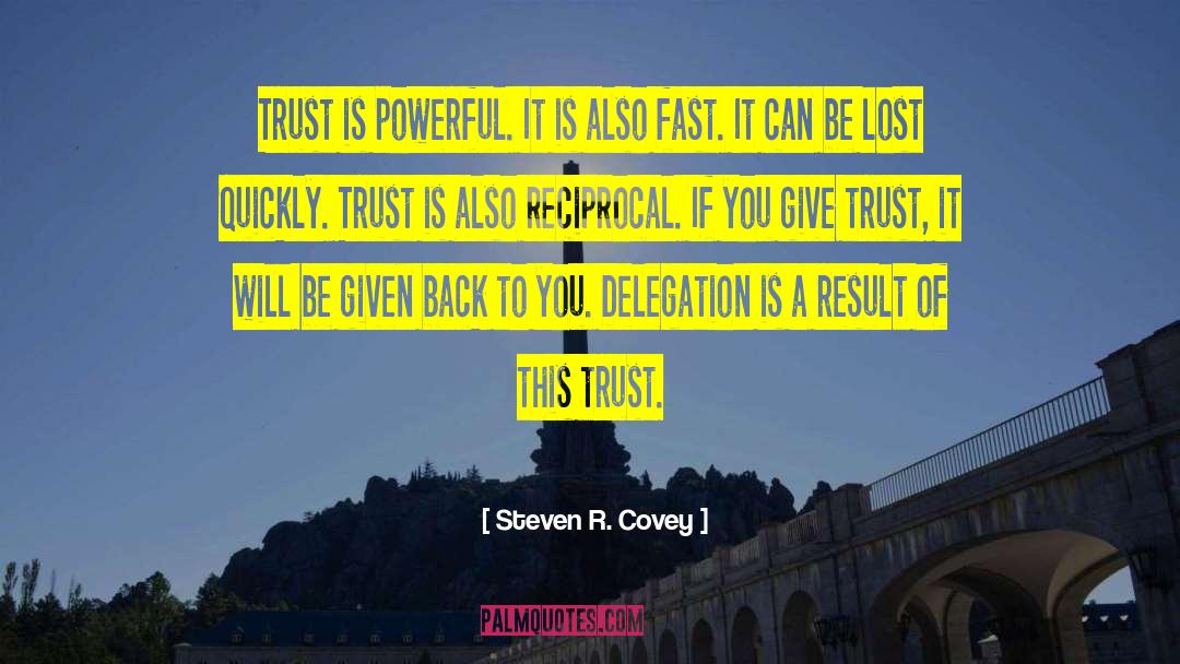 Delegation quotes by Steven R. Covey