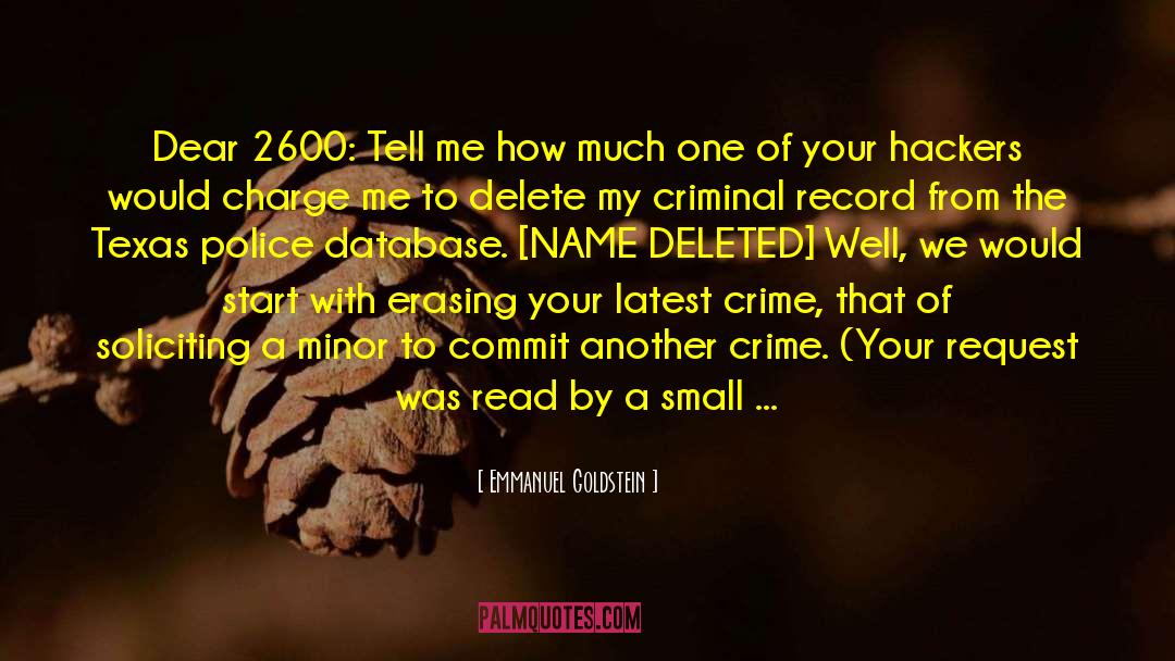 Delete quotes by Emmanuel Goldstein