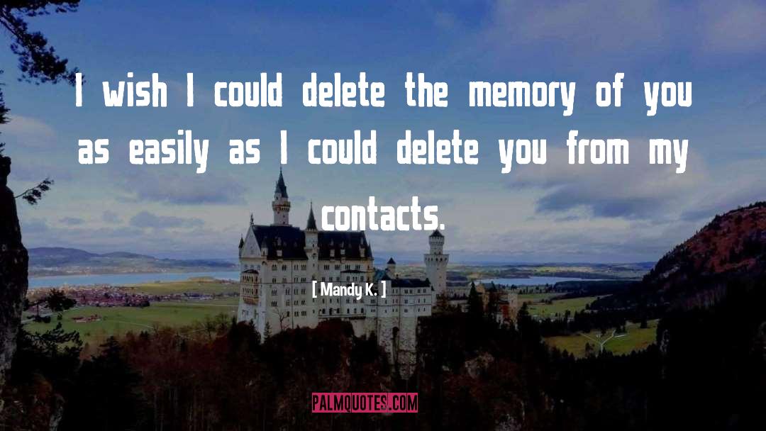 Delete quotes by Mandy K.