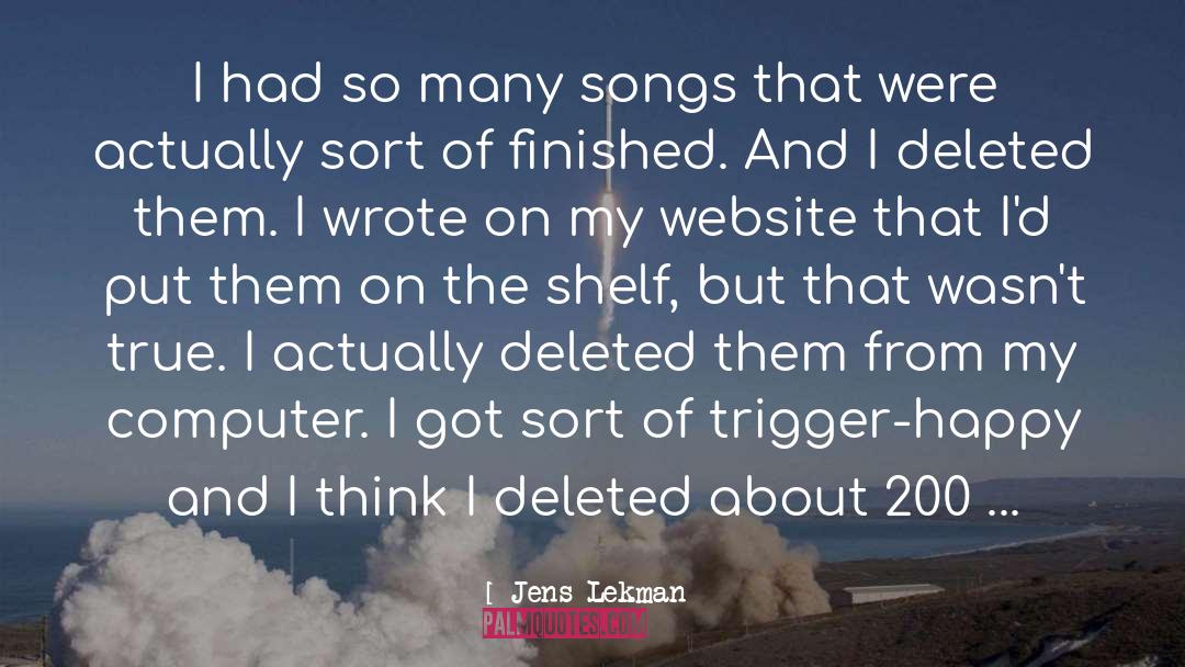 Deleted quotes by Jens Lekman