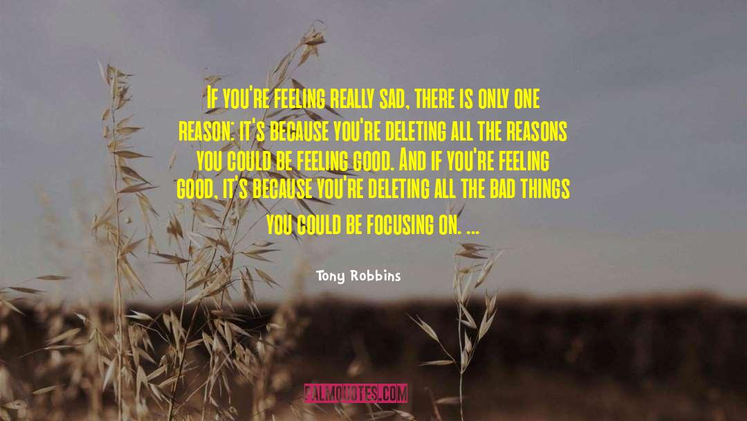 Deleting quotes by Tony Robbins