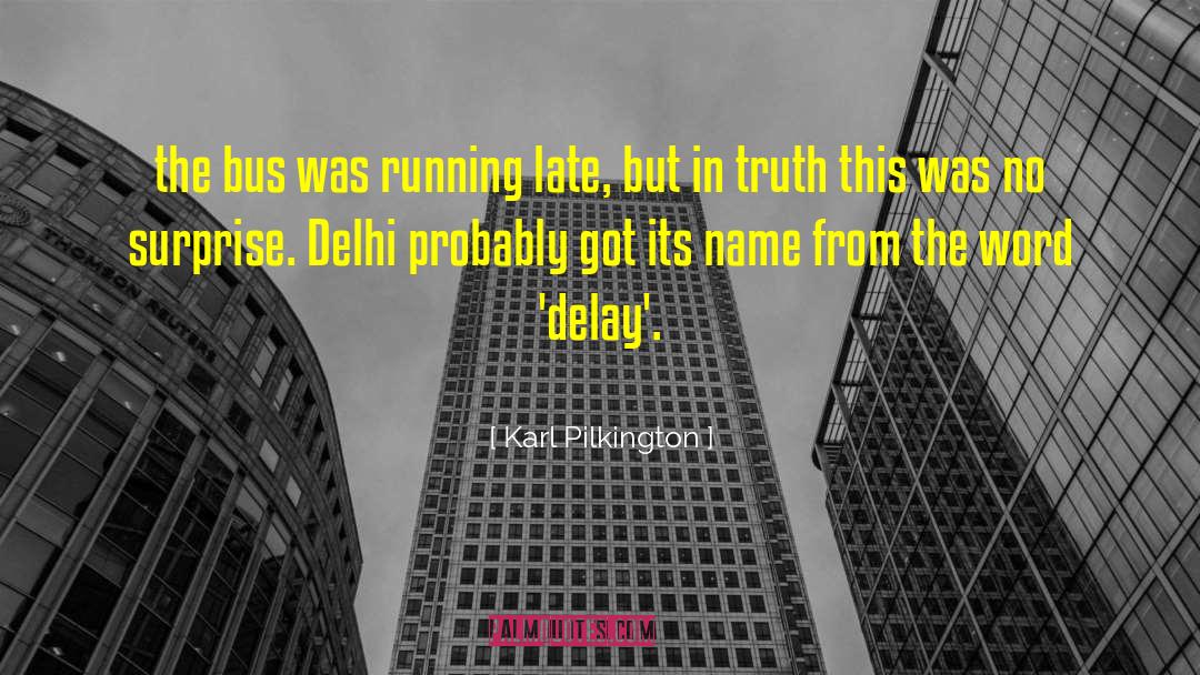 Delhi quotes by Karl Pilkington