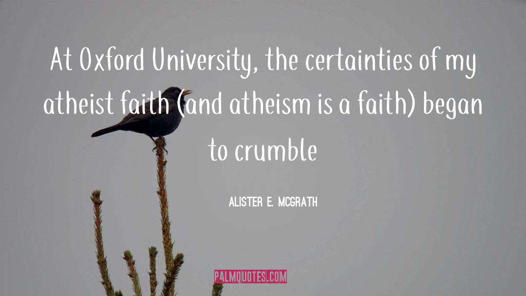 Delhi University quotes by Alister E. McGrath
