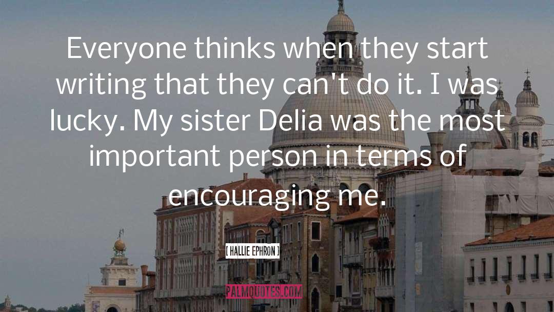 Delia quotes by Hallie Ephron