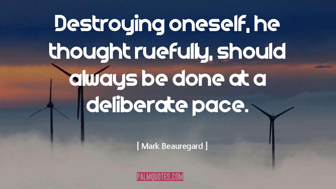 Deliberation quotes by Mark Beauregard