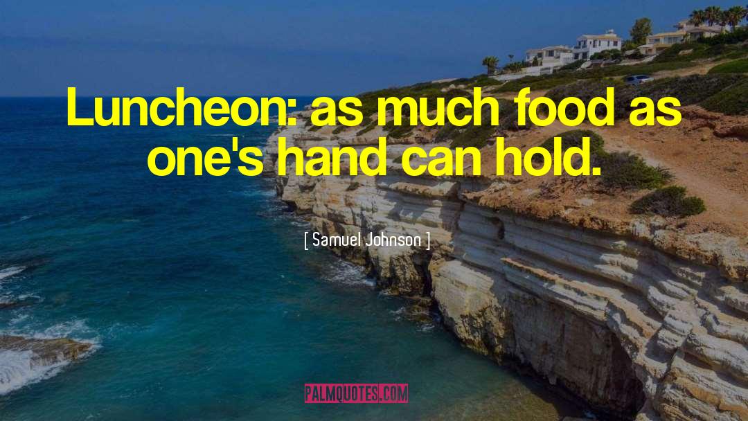 Delicious Food quotes by Samuel Johnson
