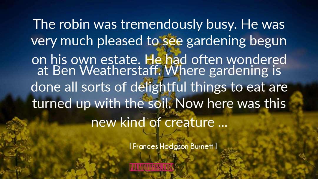 Delightful Things quotes by Frances Hodgson Burnett