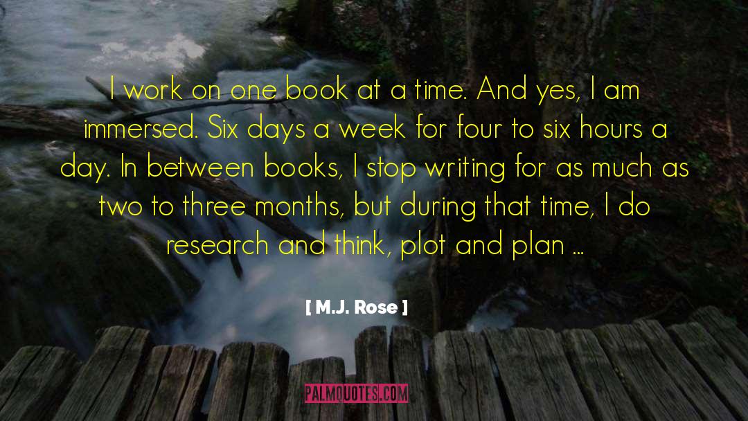 Delimiting The Research quotes by M.J. Rose