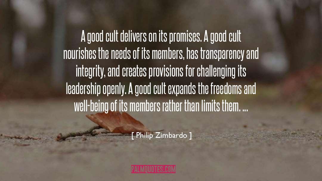 Delivers quotes by Philip Zimbardo
