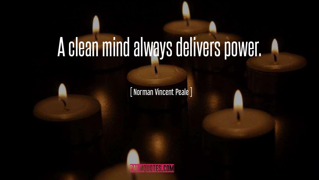 Delivers quotes by Norman Vincent Peale