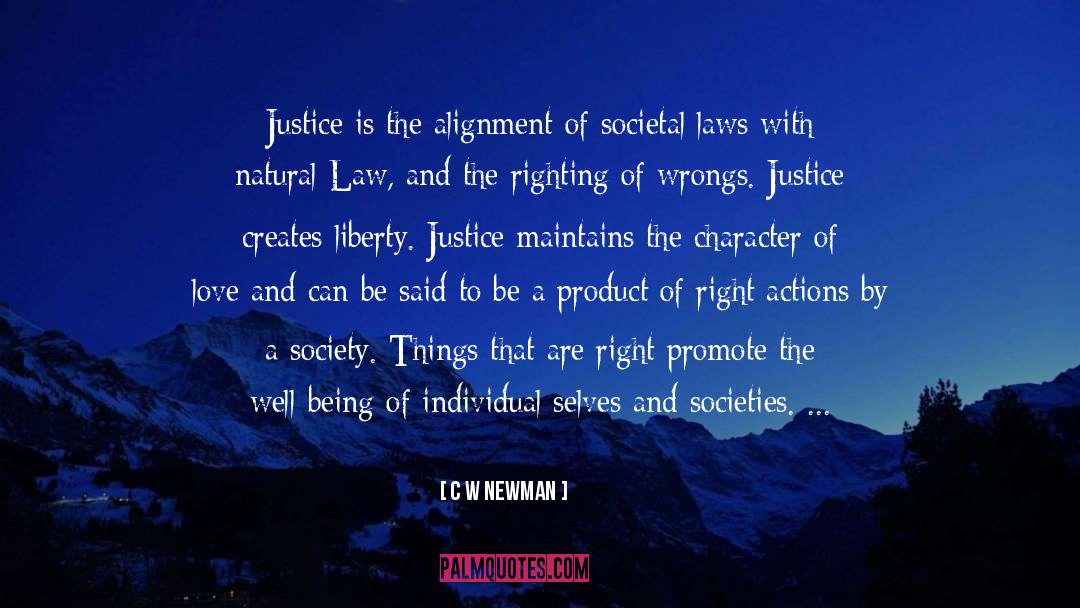 Delivery Of Justice quotes by C W Newman