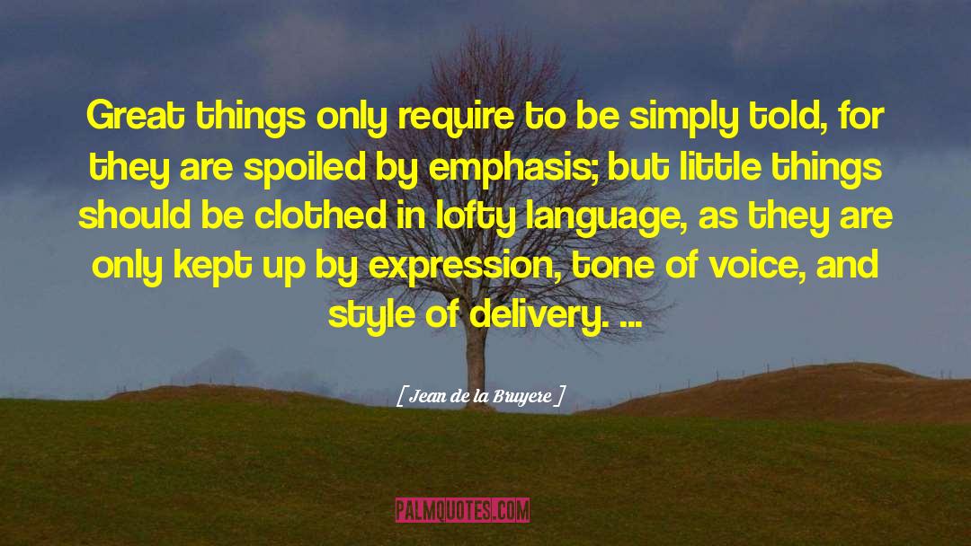 Delivery quotes by Jean De La Bruyere