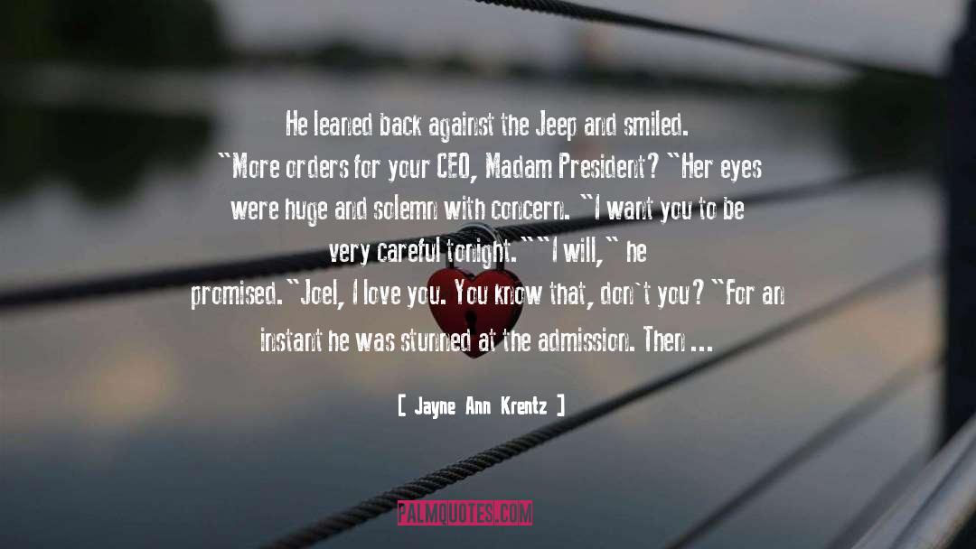 Deluca Jeep quotes by Jayne Ann Krentz