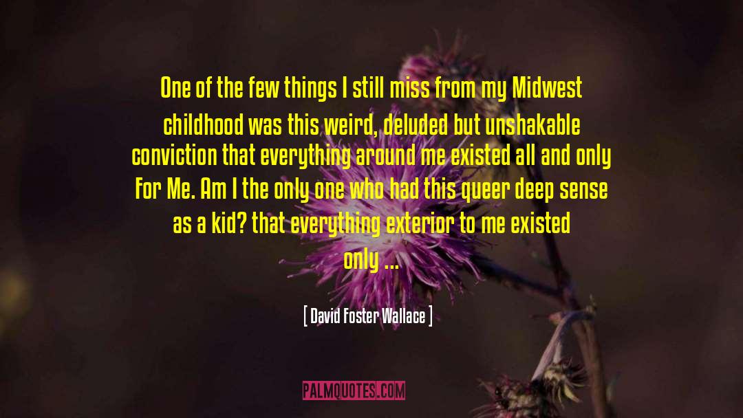 Deluded quotes by David Foster Wallace