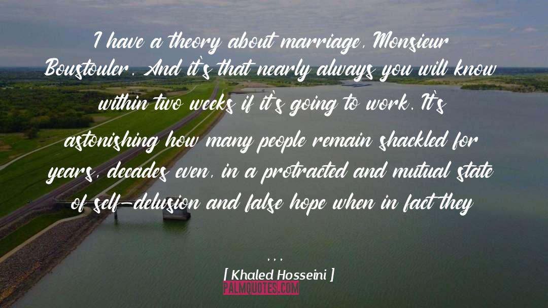 Delusion quotes by Khaled Hosseini