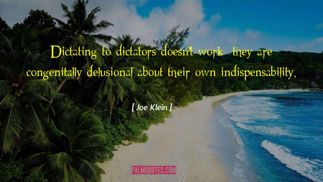 Delusional quotes by Joe Klein