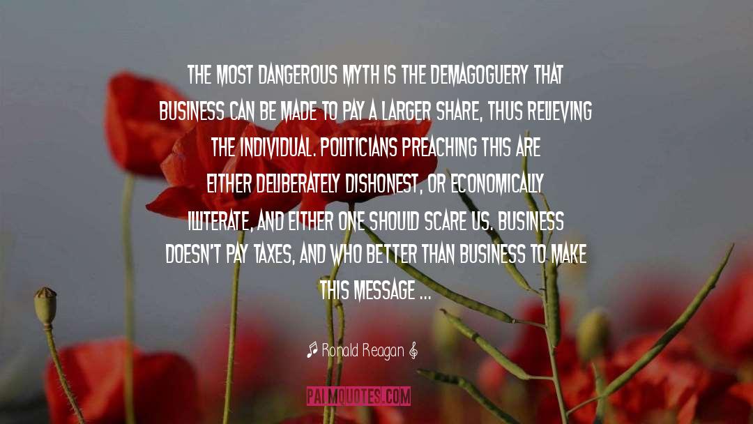 Demagoguery quotes by Ronald Reagan