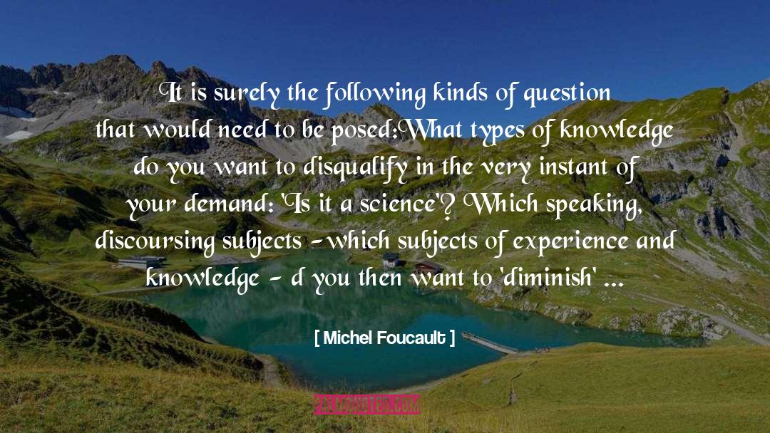 Demand quotes by Michel Foucault