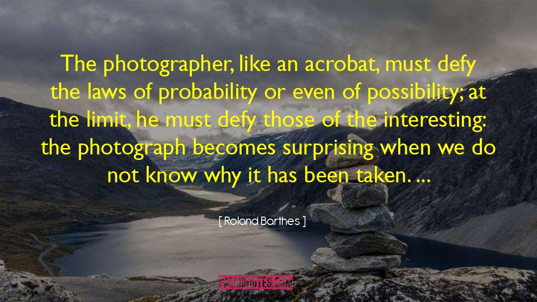 Demarko Photographer quotes by Roland Barthes