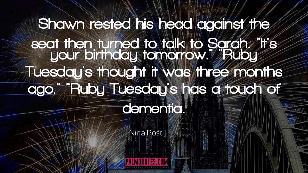 Dementia quotes by Nina Post