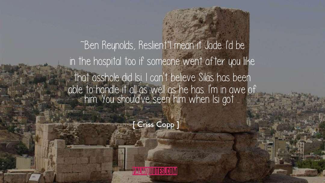 Demerdash Hospital quotes by Criss Copp