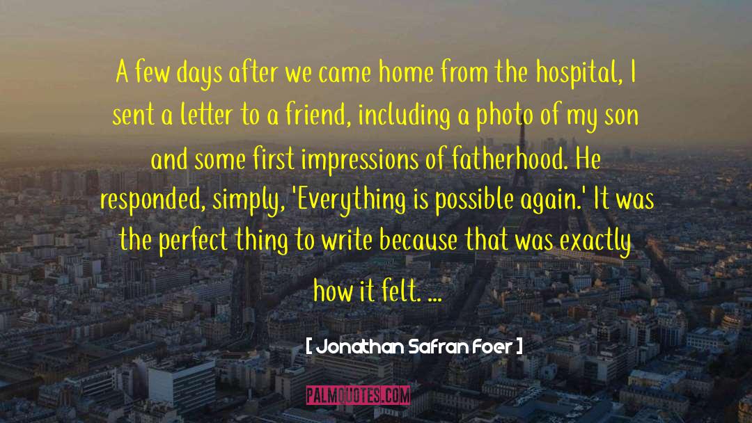 Demerdash Hospital quotes by Jonathan Safran Foer