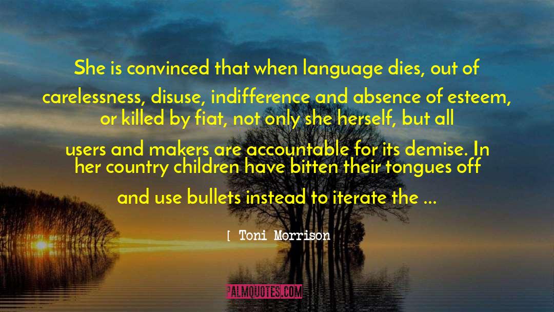 Demise quotes by Toni Morrison