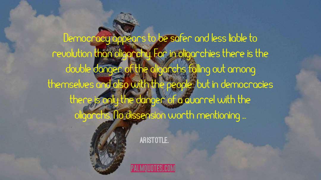 Democracies quotes by Aristotle.