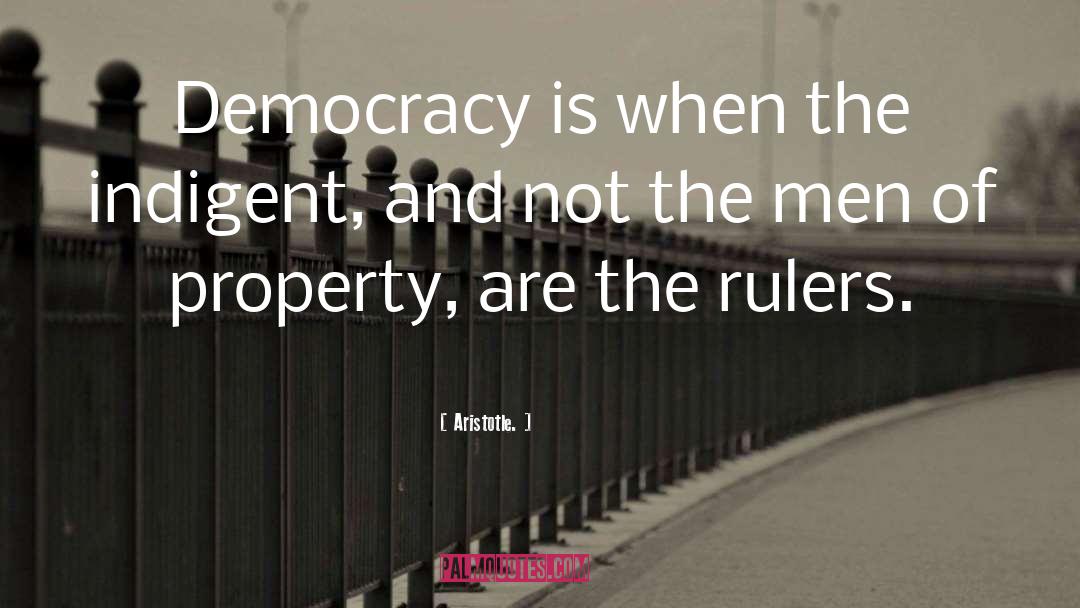 Democracies quotes by Aristotle.