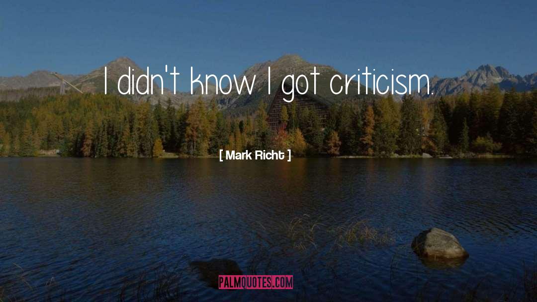 Democracy Criticism quotes by Mark Richt