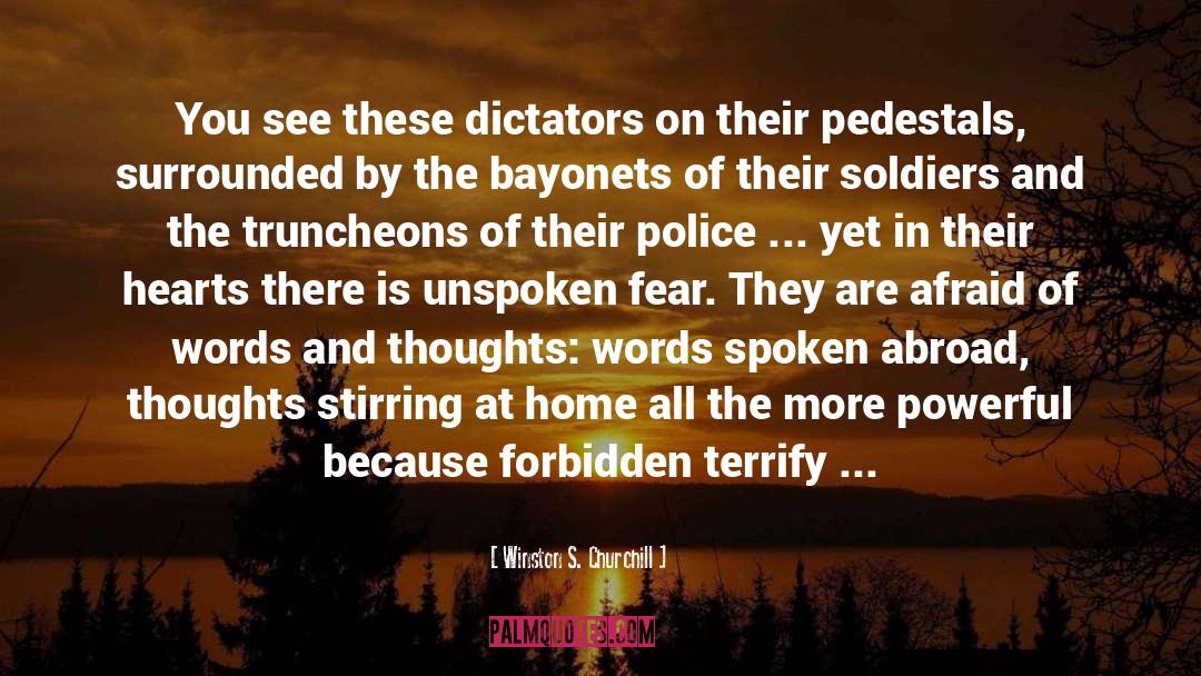 Democracy Dictatorship quotes by Winston S. Churchill