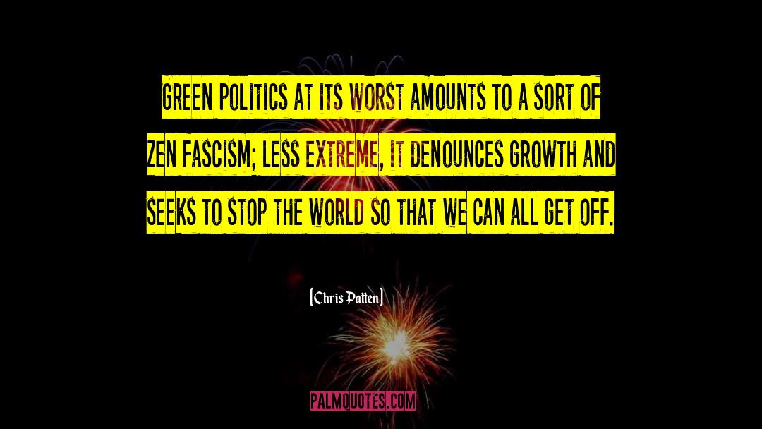 Democracy Fascism quotes by Chris Patten